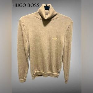 BOSS HUGO BOSS REGULAR-FIT ROLLNECK SWEATER IN EXTRA-FINE MERINO WOOL Sz S